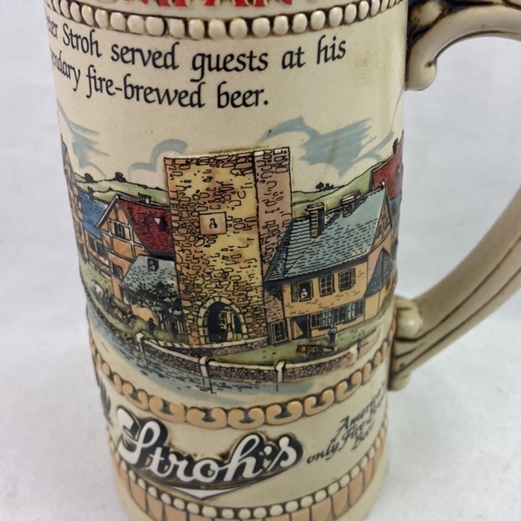 Vintage Stroh’s Beer Stein Heritage II Mug - Picture 7 of 10